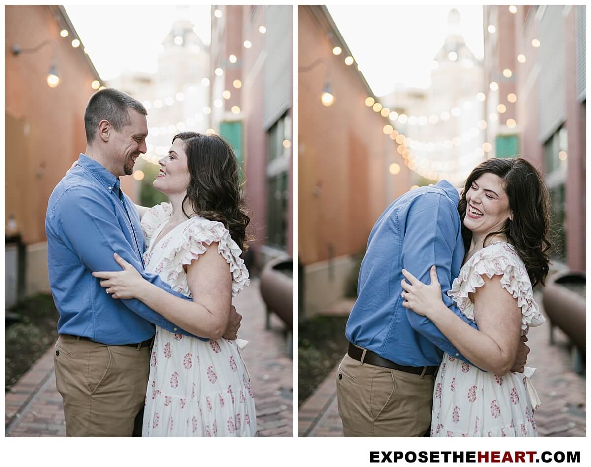 San Antonio engagement photographer captures urban textures and romantic moments at The Pearl